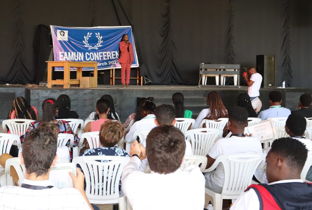 Abby Chams performs at MIS MUN