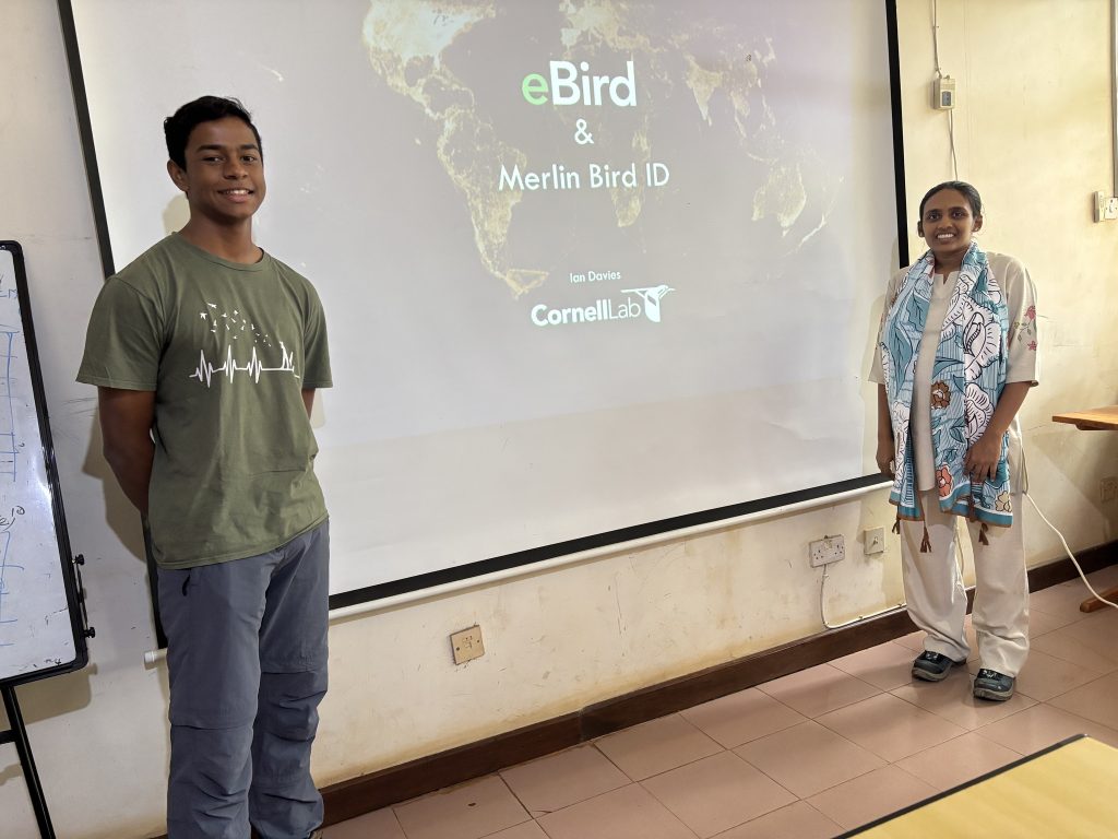Akshita Rabdiya of Nature Tanzania and Reuben Shallom founder of the MIS Birding Club